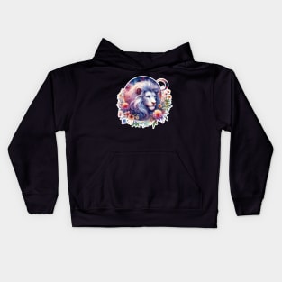 Leo Floral Kids Hoodie